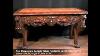 Pair Chippendale Console Tables Painted Tops Hall Table Carved