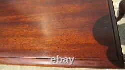 Pair Henredon Chippendale Mahogany Lowboys Nightstands Tables Claw Foot