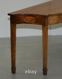 Pair Of George III 1780 Satinwood & Tulip Wood Polychrome Painted Console Tables