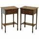 Pair Of Lovely 1880 Victorian Mahogany Three Drawer Side End Lamp Wine Tables