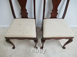 Pair Pennsylvania House Solid Cherry Chippendale Dining Room Side Desk Chairs C