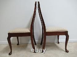 Pair Pennsylvania House Solid Cherry Chippendale Dining Room Side Desk Chairs C