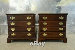 Pair Statton Trutype Americana Chippendale Style Nightstands