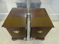 Pair Statton Trutype Americana Chippendale Style Nightstands