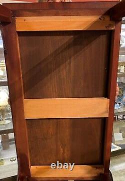 Pair of Chippendale Style Mahogany Two Drawer Side Tables with Pierced Detail