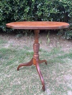 Quality Chippendale Style Tilt Top Side Table