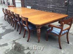 RARE! 14.9ft Antique Grand Victorian Walnut dining table. 1831-1901