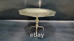 Rare Antique Vintage Sterling Silver Tripod Chippendale Table Style Compote