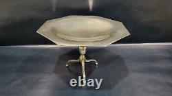 Rare Antique Vintage Sterling Silver Tripod Chippendale Table Style Compote