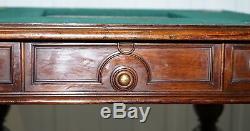 Rare Victorian Games Table Circa 1840 Drop Middle Secret Drawers And Buttons