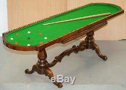 Restored Early Victorian Rosewood Bagatelle Table Ornately Carved Pub Games