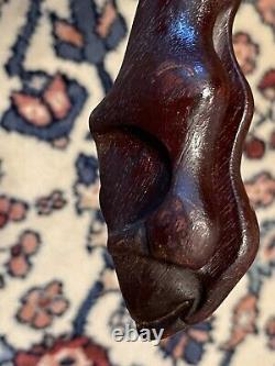 Round Mahogany Scalloped Edge Pie Crust Pedestal Table c1930