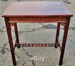 SET 3 Antique ENGLISH Mahogany CHINESE CHIPPENDALE Nesting NEST OF TABLES Asian