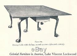 SWC-Chippendale 6-leg Dining Table, New York, 1760-80