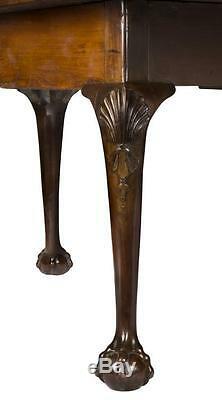 SWC-Chippendale Dining Table with Carved Knees and Claw and Ball Legs, c. 1780