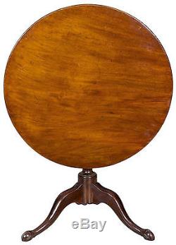 SWC-Chippendale Tilt-Top Table with Small Claw and Ball Feet, Newport, c. 1780