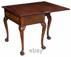 SWC-Walnut Chippendale Card Table with Drawer and Claw and Ball Feet, Phil, c1780
