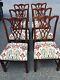 Set Of 6 Mahogany Chippendale Dining Chairs Just Reupholstered