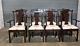 Set Of 8 Statton Chippendale Style Mahogany Dining Room Chairs Old Towne Stain