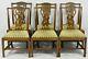 Set Of 6 English Mahogany Chippendale Style Dining Chairs Williamsburg Style