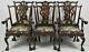 Set Of 6 Feldenkrais Mahogany Chippendale Style Dining Chairs Claw And Ball