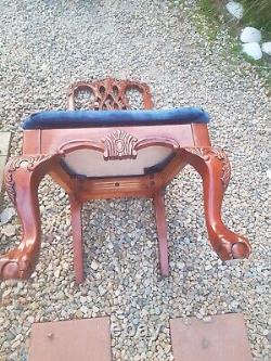 Set of 8 Antique Mahogany Chippendale Dining Chairs