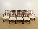 Set Of 8 Kindel Winterthur 18th C Collection Oxford Chippendale Dining Chairs