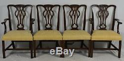 Set of 8 Kittinger Mahogany Chippendale Style Dining Chairs 100 Anniversary Rare
