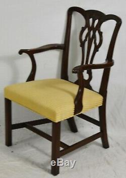 Set of 8 Kittinger Mahogany Chippendale Style Dining Chairs 100 Anniversary Rare