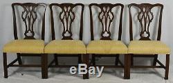 Set of 8 Mahogany Chippendale Style Dining Chairs Attr. To Kittinger