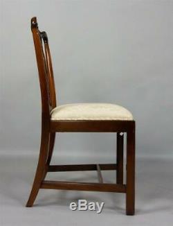 Set of 8 Solid Mahogany Chippendale Style Dining Chairs Williamsburg Style