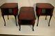 Set Of Chippendale Style Mahogany Coffee Table And 2 Side Tables, Signed