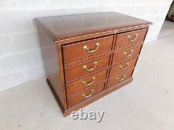 Sligh Furniture Cherry Chippendale Style 2 Drawer File Cabinet