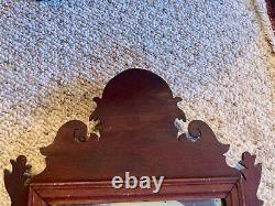Small Mahogany Pennsylvania Chippendale Fret Carved Mirror, C. 1795-1800