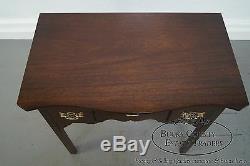 Solid Mahogany Chippendale Style Lowboy Console by Madison Square