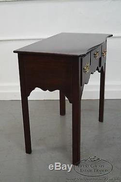 Solid Mahogany Chippendale Style Lowboy Console by Madison Square