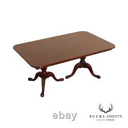 Stanley Furniture Mahogany Double Pedestal'Stoneleigh' Dining Table