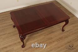 Stanley Georgian Style Carved Mahogany Banquet Dining Table