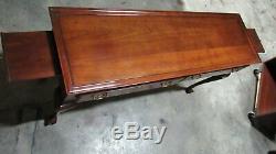 Statton Cherry Sofa Table Console Claw Feet Chippendale