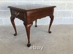 Stickley Cherry Valley Queen Anne Style Side Table End Table