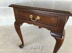 Stickley Cherry Valley Queen Anne Style Side Table End Table