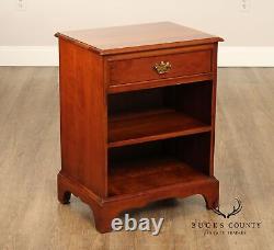 Stickley Chippendale Style Cherry Nightstands