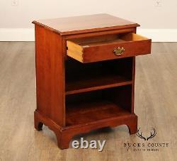 Stickley Chippendale Style Cherry Nightstands