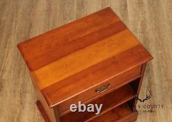 Stickley Chippendale Style Cherry Nightstands