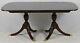 Stickley Mahogany Duncan Phyfe Dining Table Williamsburg Style 2 Leaves