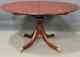 Stickley Mahogany Round Dining Table Breakfast Table Foyer Table Brass Paw Foot