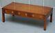 Stunning Burr Yew Harrods Kennedy Military Campaign Coffee Table Three Drawers