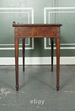 Stunning Chippendale Style Mahogany Console Hallway Table With Original Handles