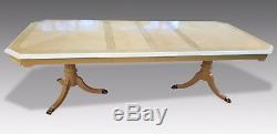 Stunning Designer Art Deco style Maple & Burr Ash dining table French Polished