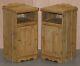 Stunning Pair Of Victorian Pine Bedside Table Pot Cupboards Or Lamp Wine Tables
